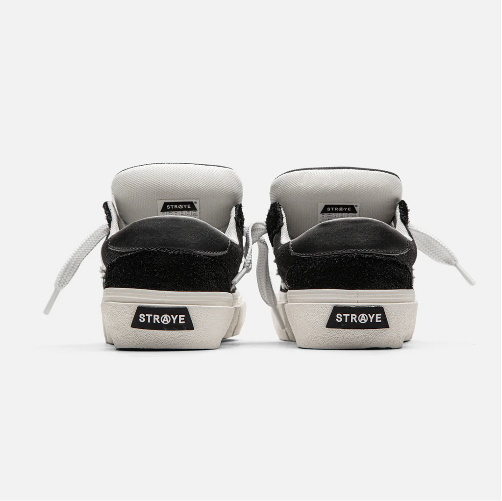 Straye Logan Puff Black & White Skate Shoes